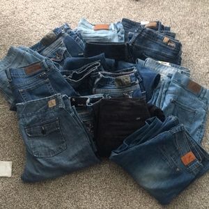 16 pairs of jeans! Size 14